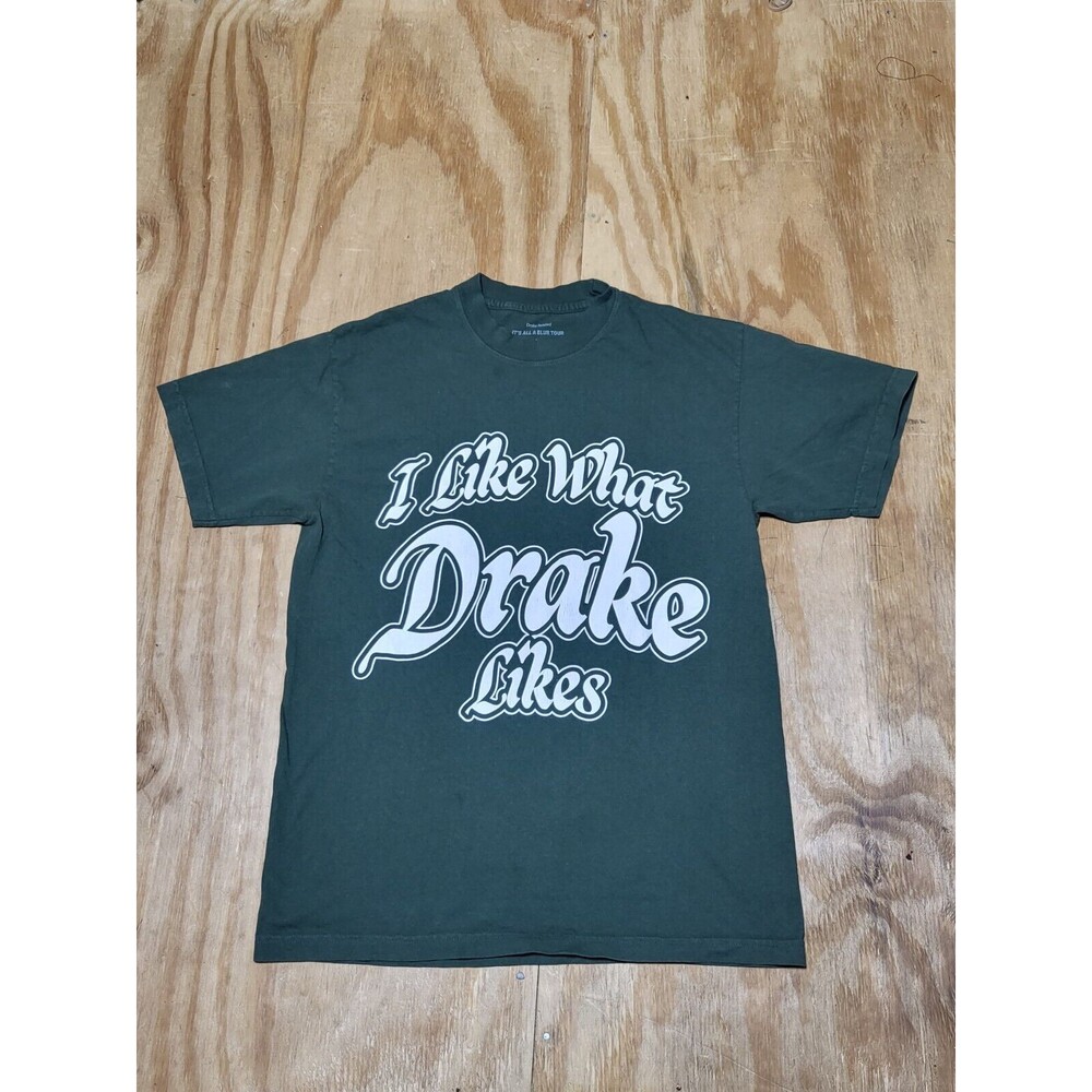 Drake IAAB Tour I Like What Drake Likes Heavy Cotton Green Pullover Crewneck @F